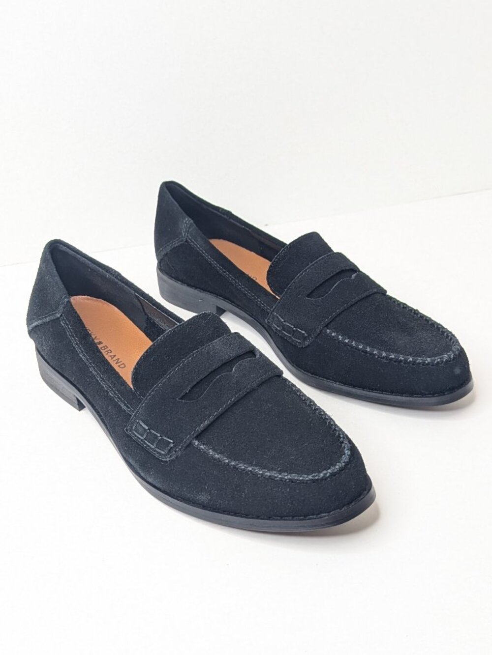 Lucky Brand Eryka Loafers Black Suede Women's 8